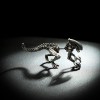 Кафф серьга, обманка "Чужой. Alien серебро". Цена за 1 шт